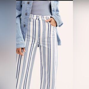 H&M Striped Blue and White jeans